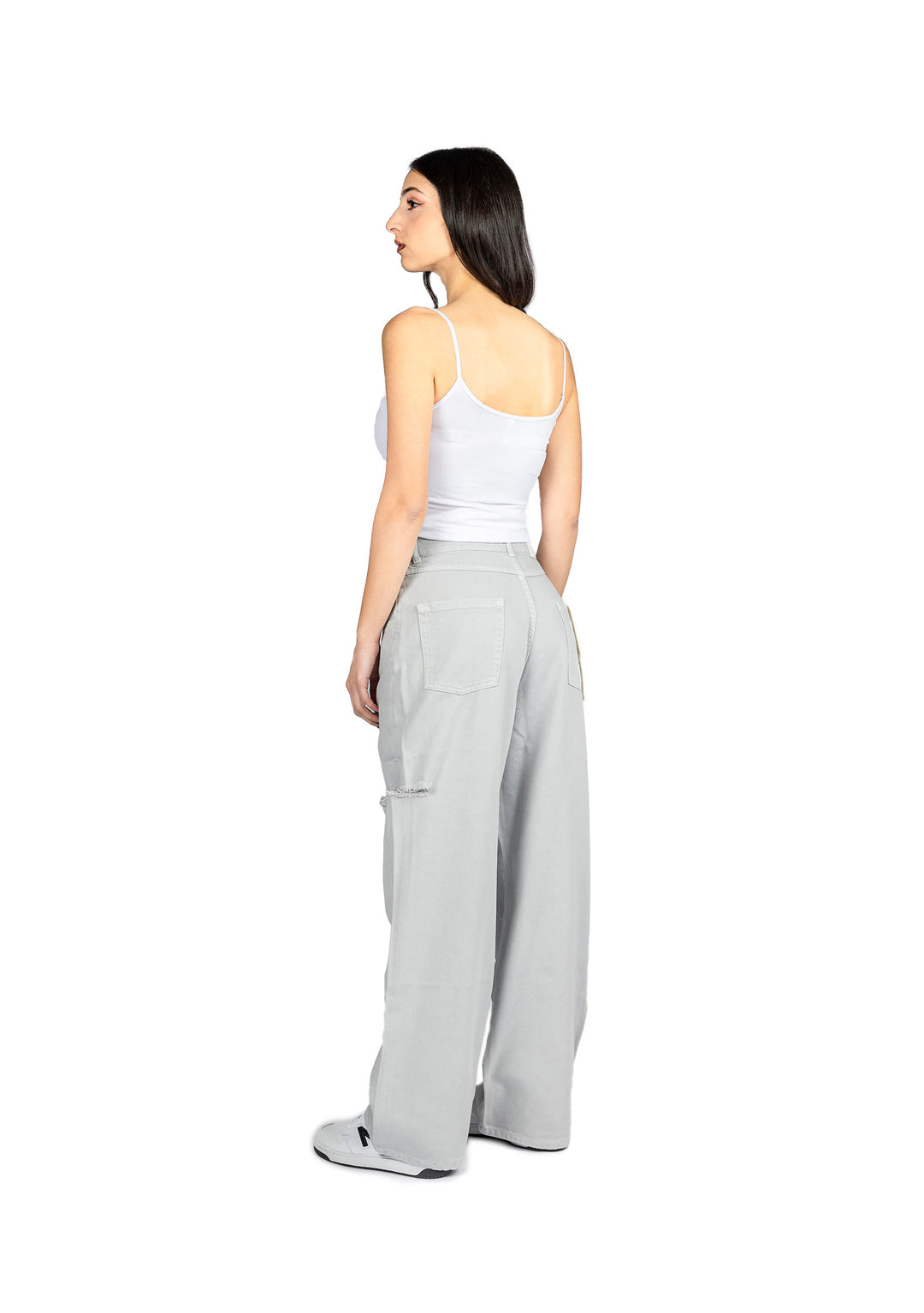 HINNOMINATE - Pantalone Donna Grigio