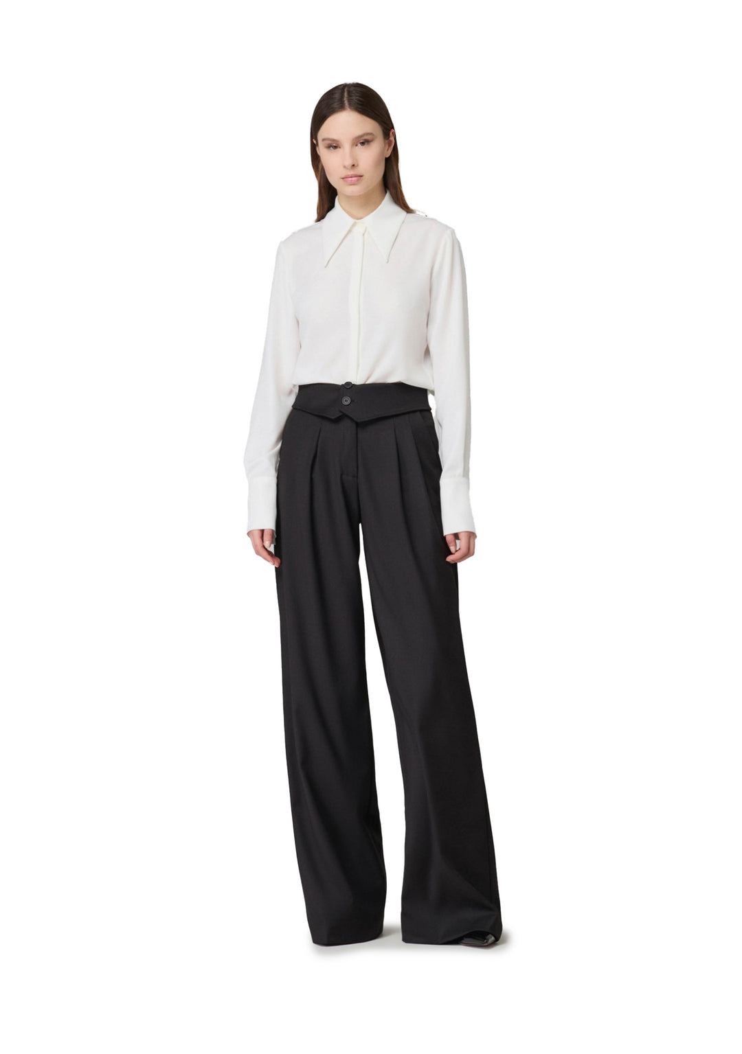 MAR DE MARGARITAS - Pantalone Donna Nero