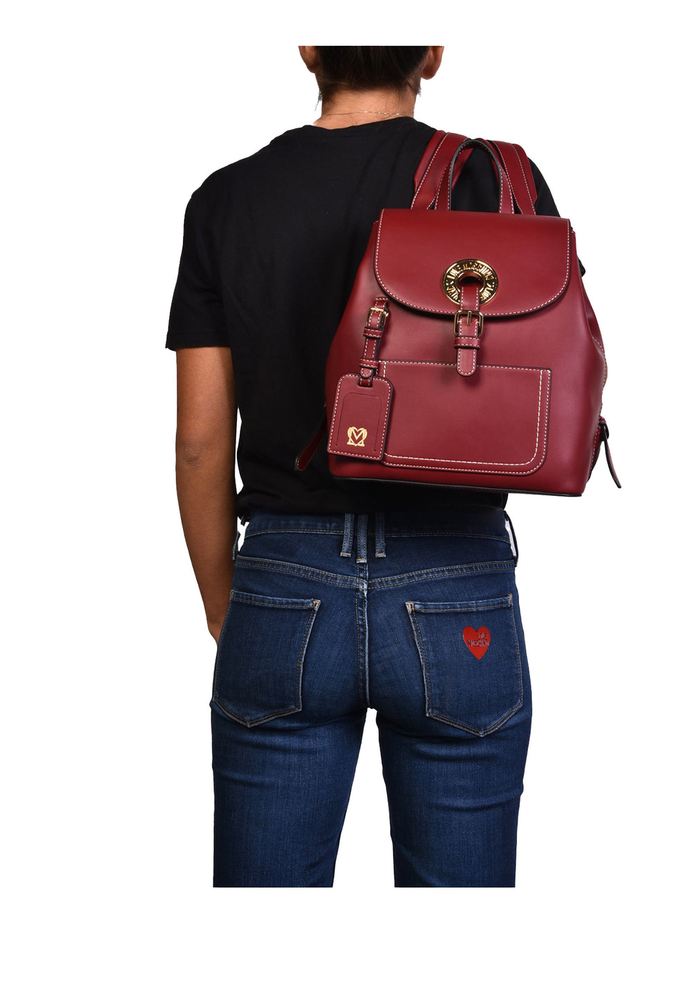 ZAINO Bordeaux Love Moschino