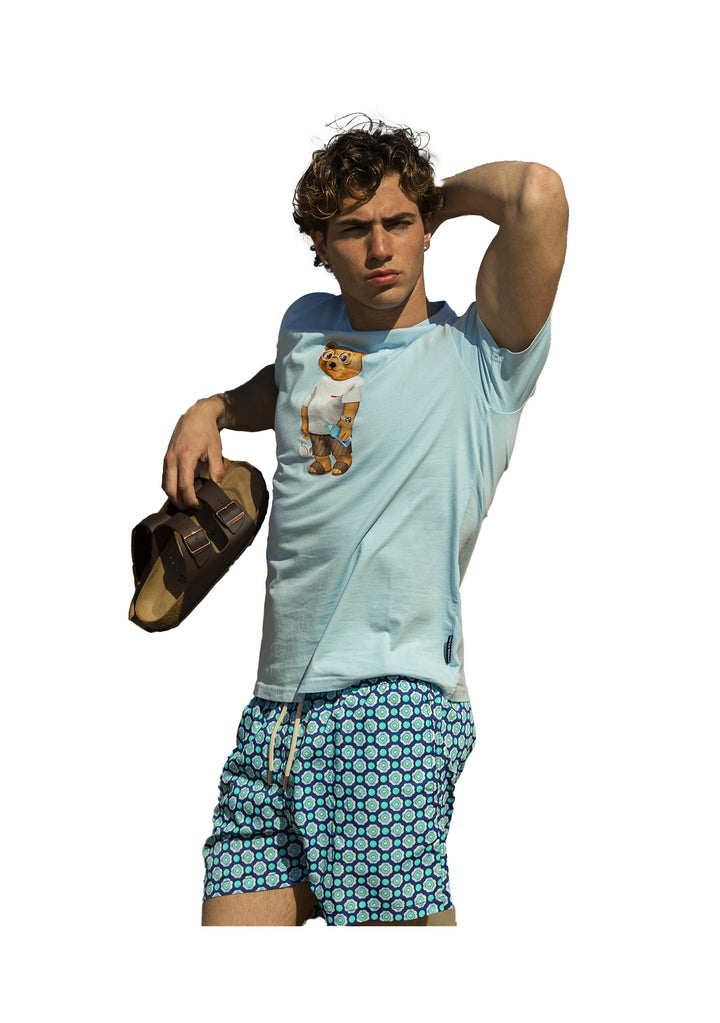 T-SHIRT UOMO Celeste Baron Filou