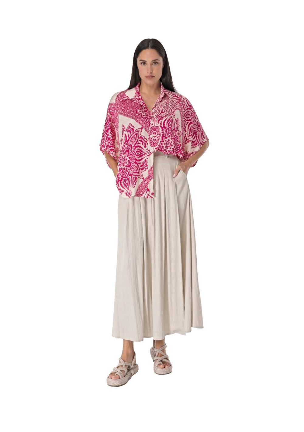 CAMICIA DONNA Fuxia Anonyme