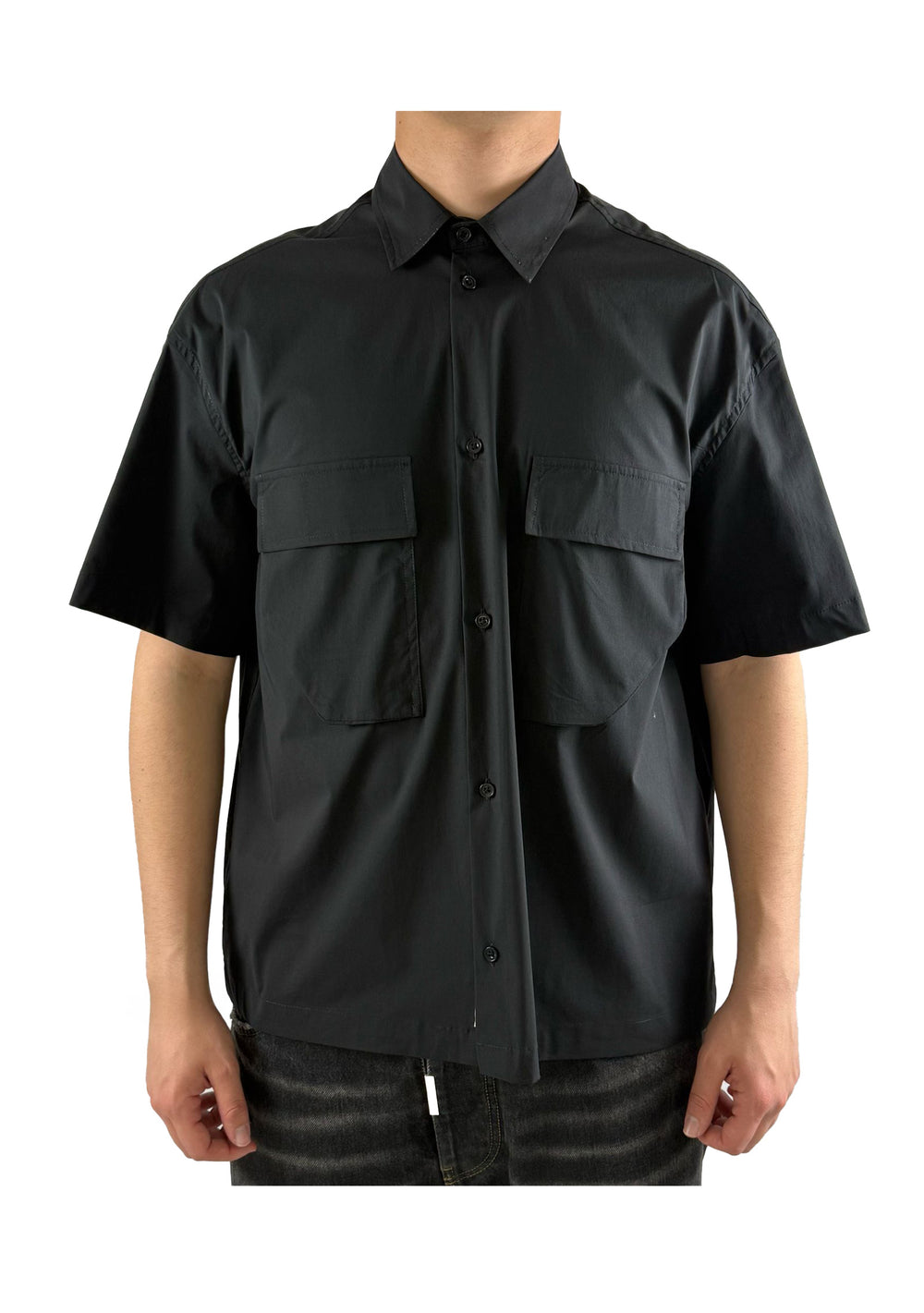 CAMICIA UOMO Nero White Over