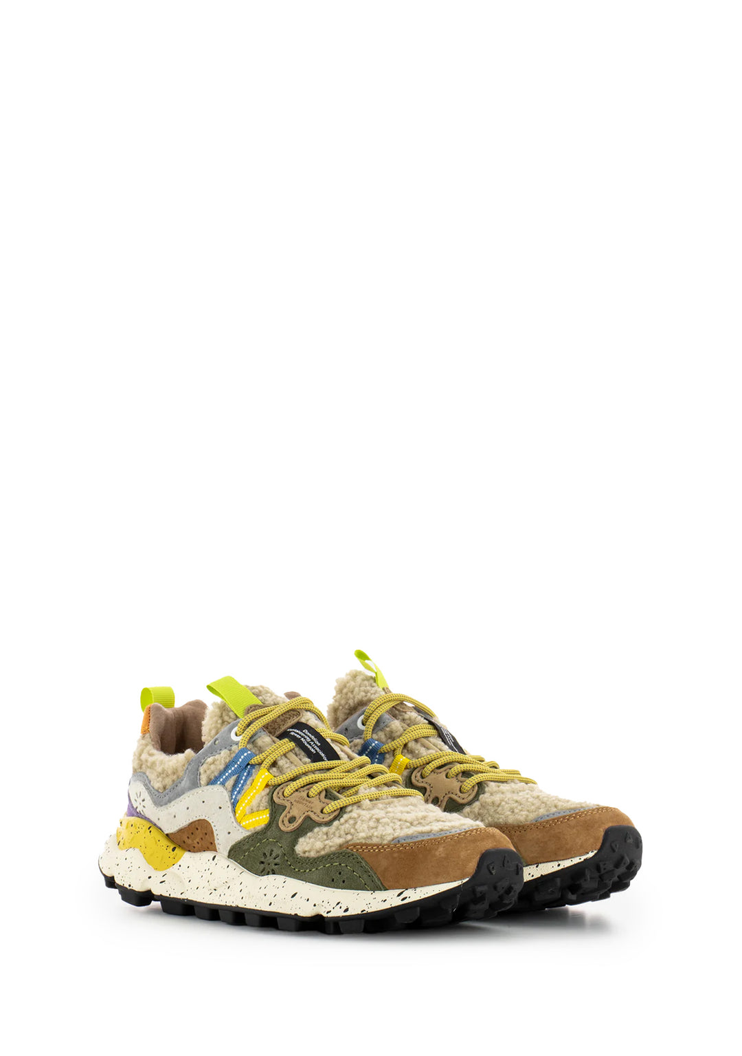 SNEAKERS DONNA Beige Flower Mountain