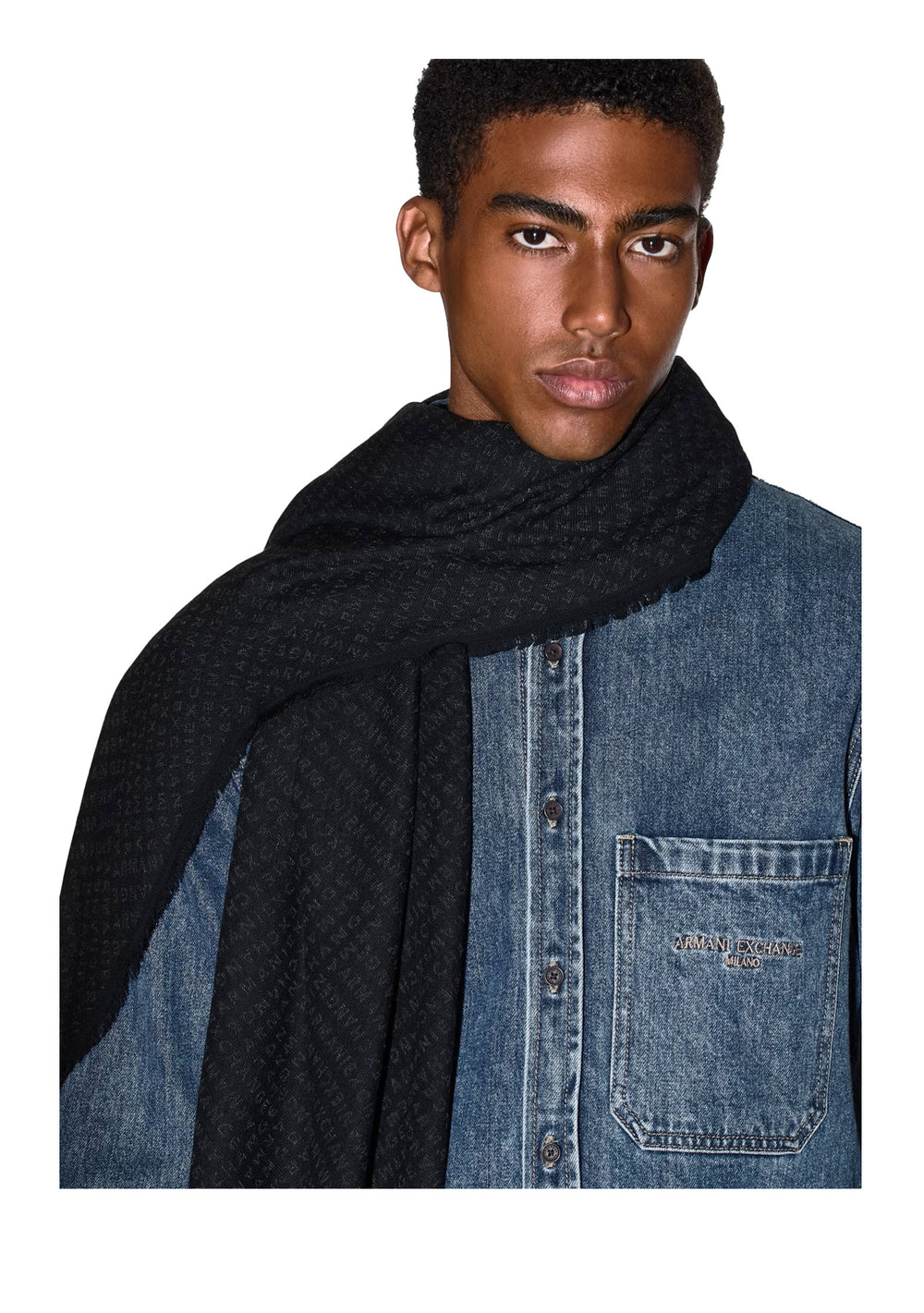 SCIARPA UOMO Nero Armani Exchange