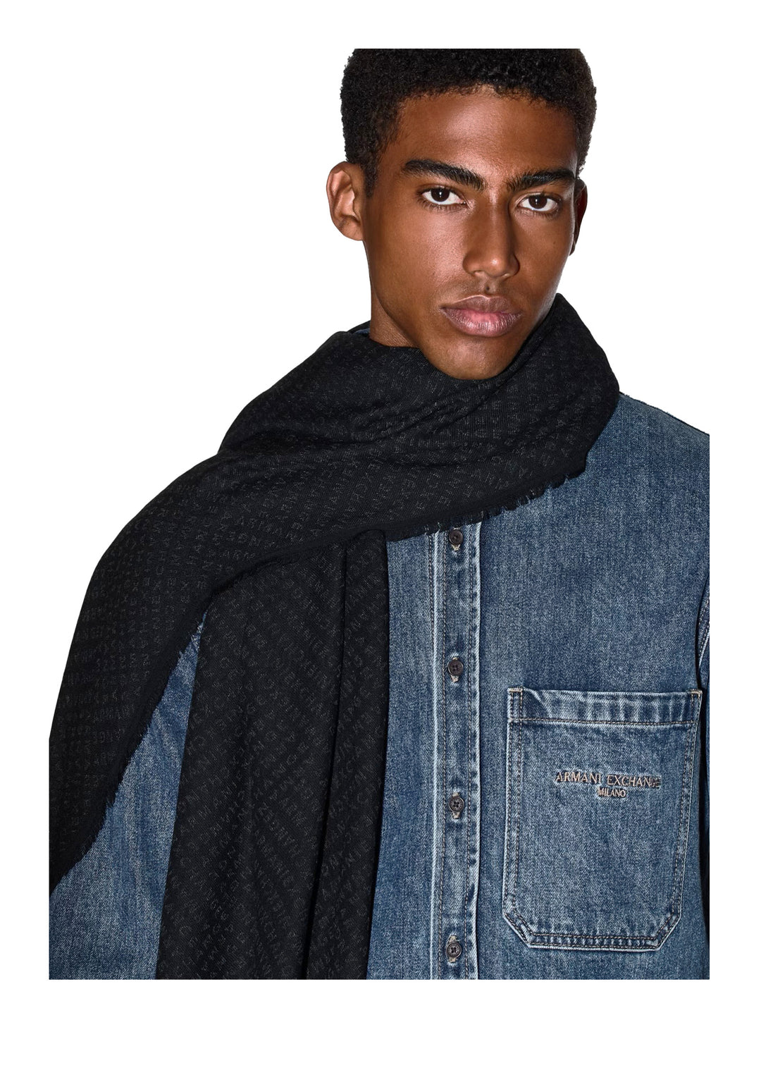 SCIARPA UOMO Nero Armani Exchange