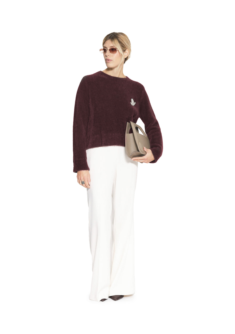 MAGLIONE DONNA Bordeaux Kaos