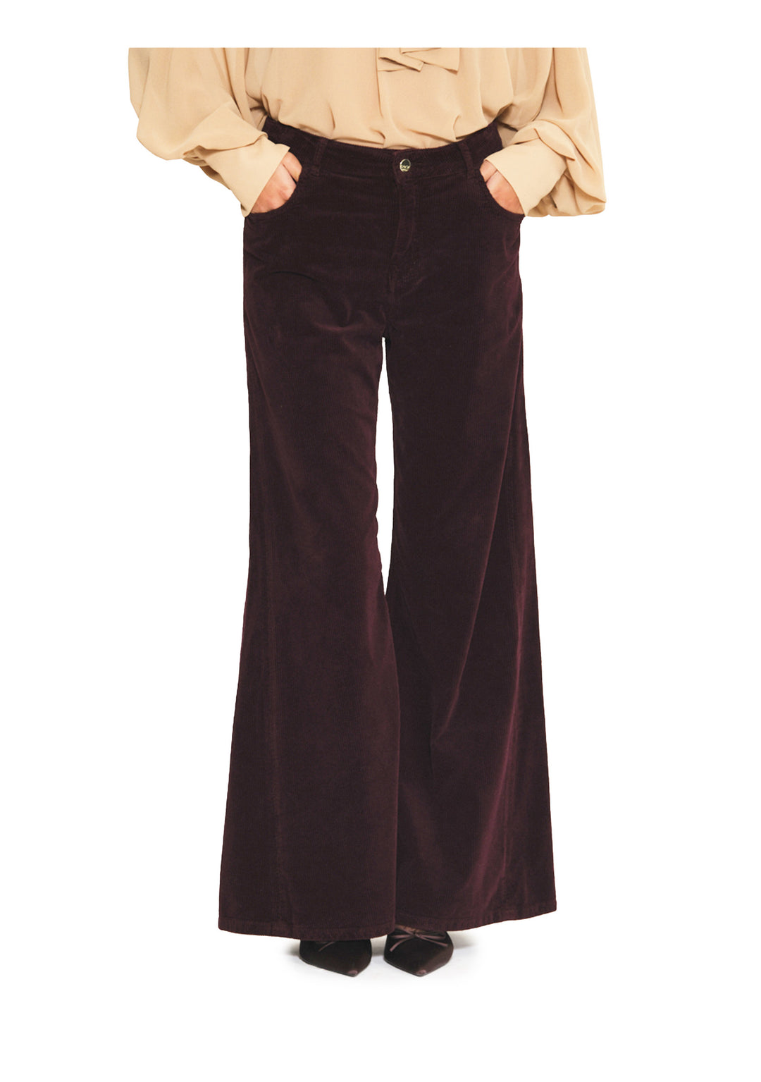 PANTALONE DONNA Bordeaux Kaos
