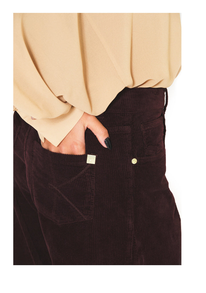 PANTALONE DONNA Bordeaux Kaos