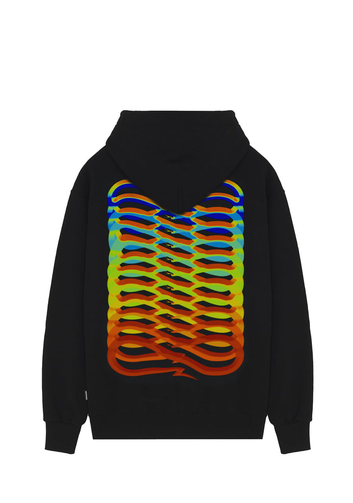 PROPAGANDA - Felpa Uomo Nero RIBS HEAT