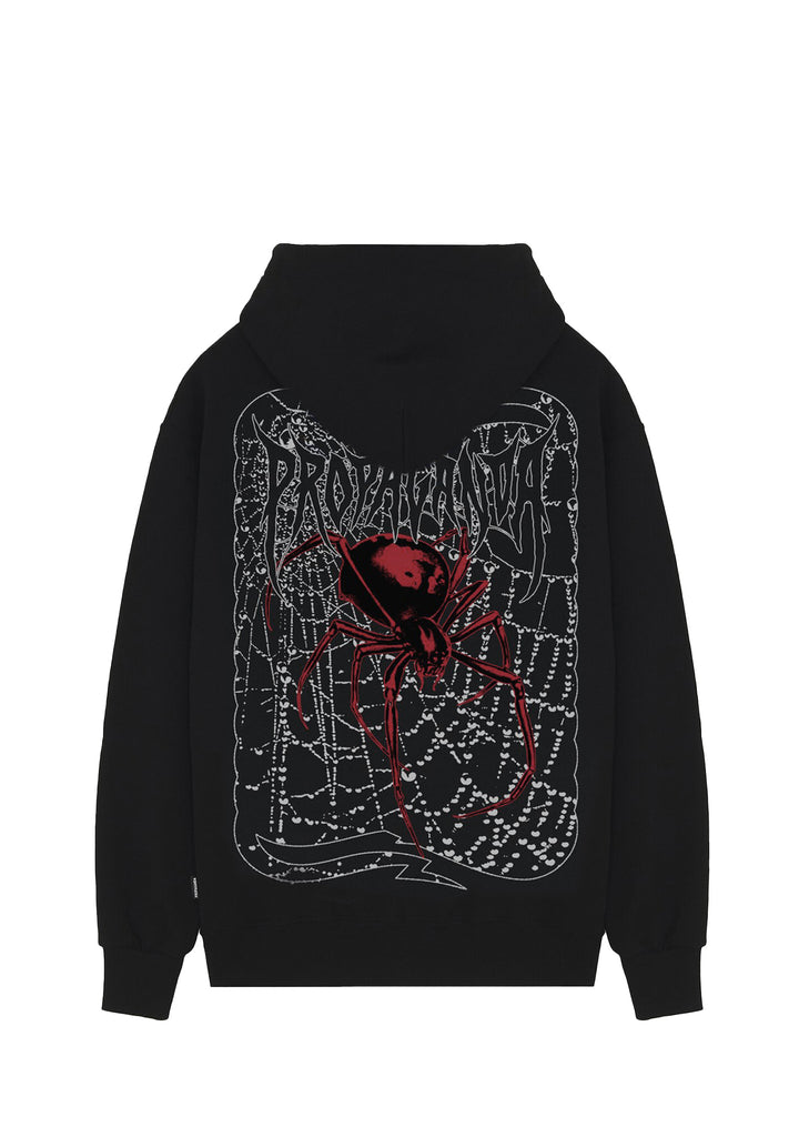 PROPAGANDA - Felpa Uomo Nero RIBS SPIDER