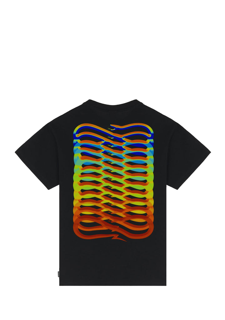 PROPAGANDA - T-shirt Uomo Nera Ribs Heat