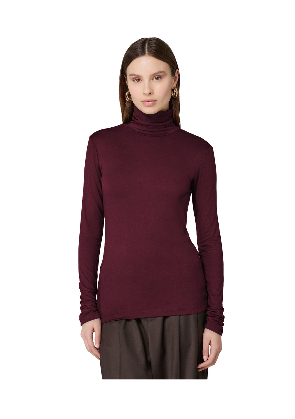 MAGLIA DONNA Bordeaux Hinnominate