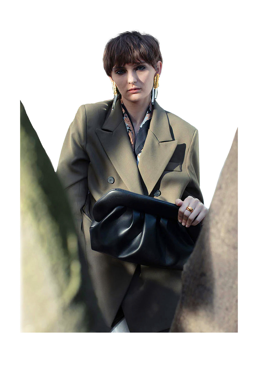 POCHETTE Nero Themoirè