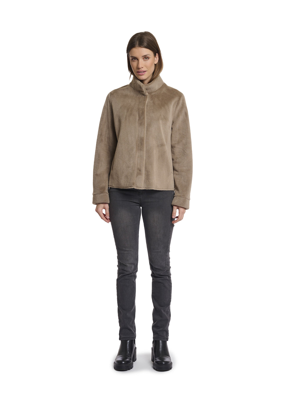 GIACCA DONNA Tortora Rino&pelle