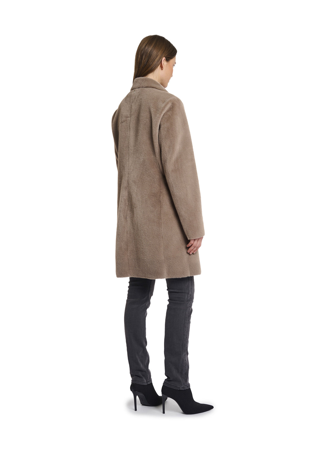 CAPPOTTO DONNA Tortora Rino&pelle