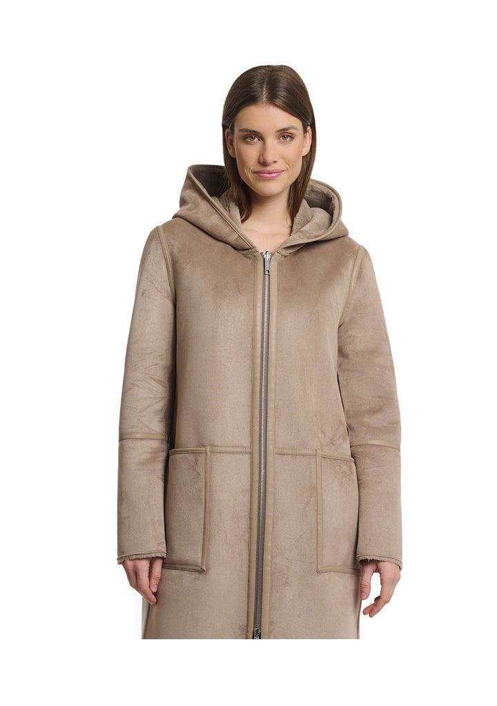 CAPPOTTO DONNA Tortora Rino&pelle