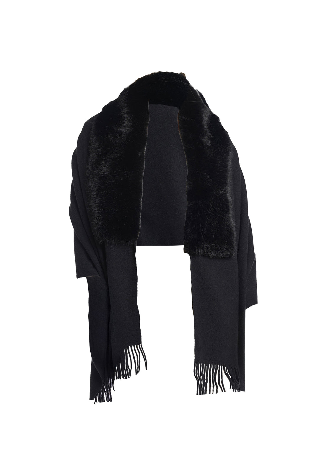 PONCHO DONNA Nero Rino&pelle