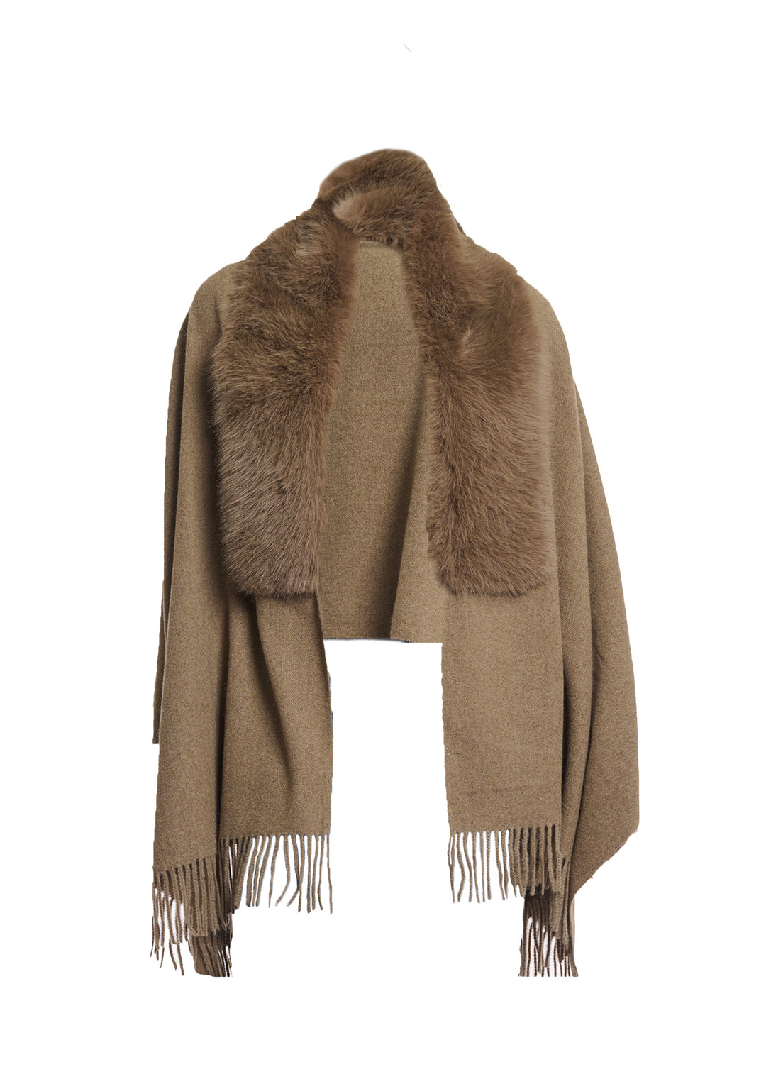 PONCHO DONNA Tortora Rino&pelle