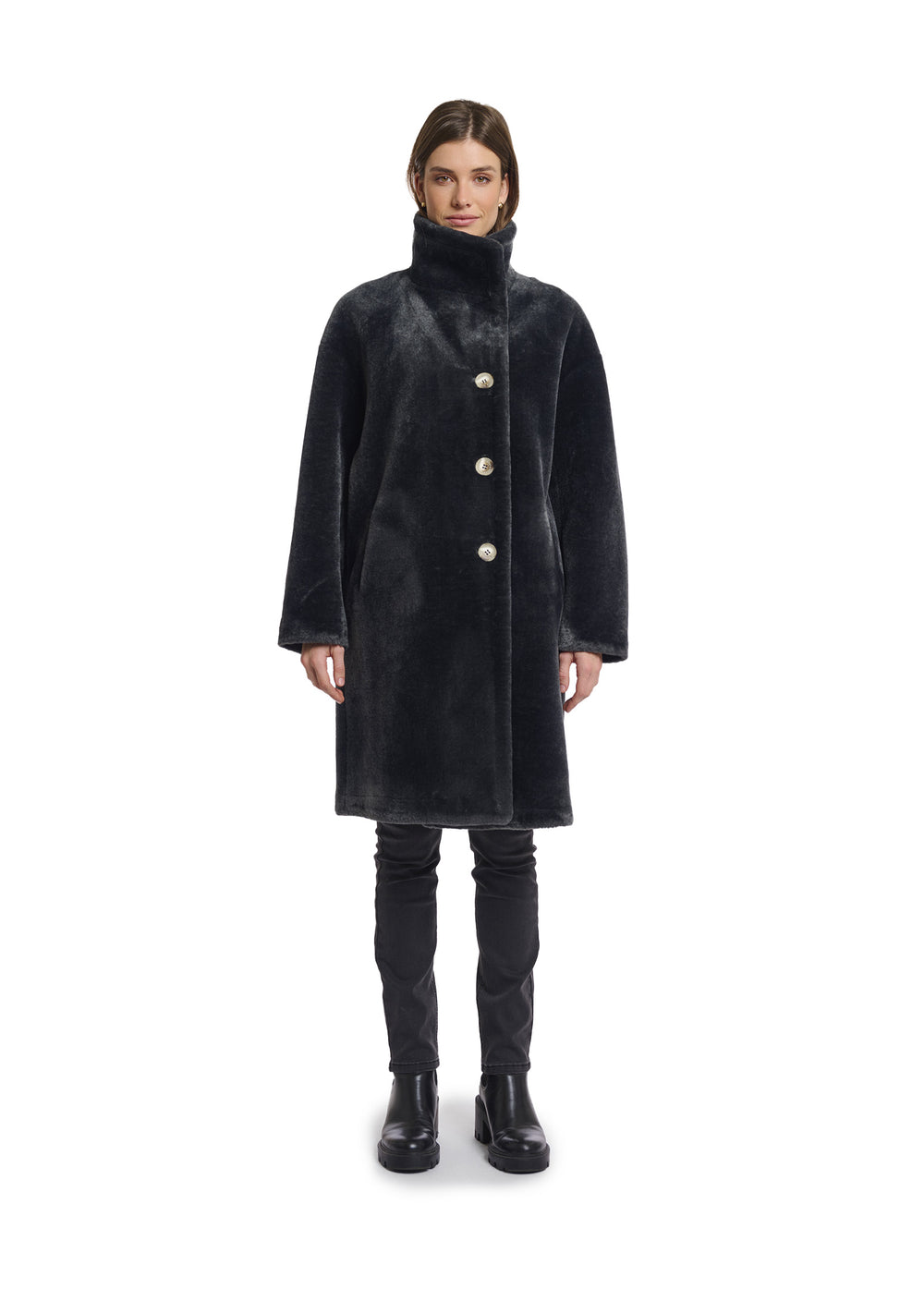 CAPPOTTO DONNA Grigio Rino&pelle