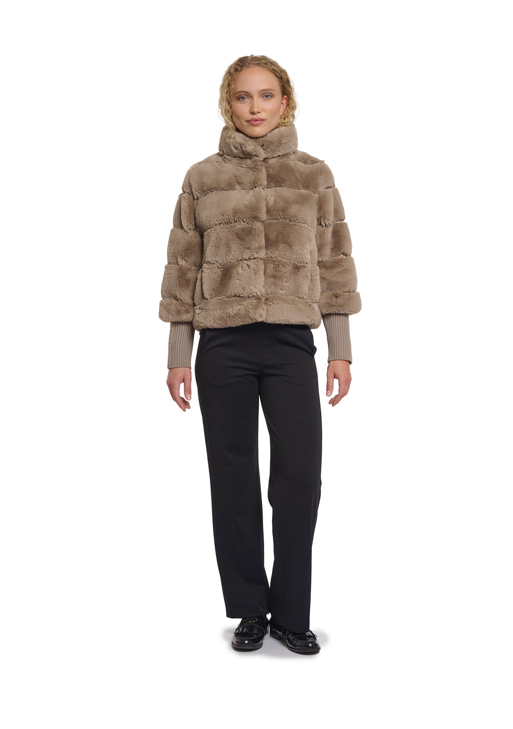 GIACCA DONNA Tortora Rino&pelle