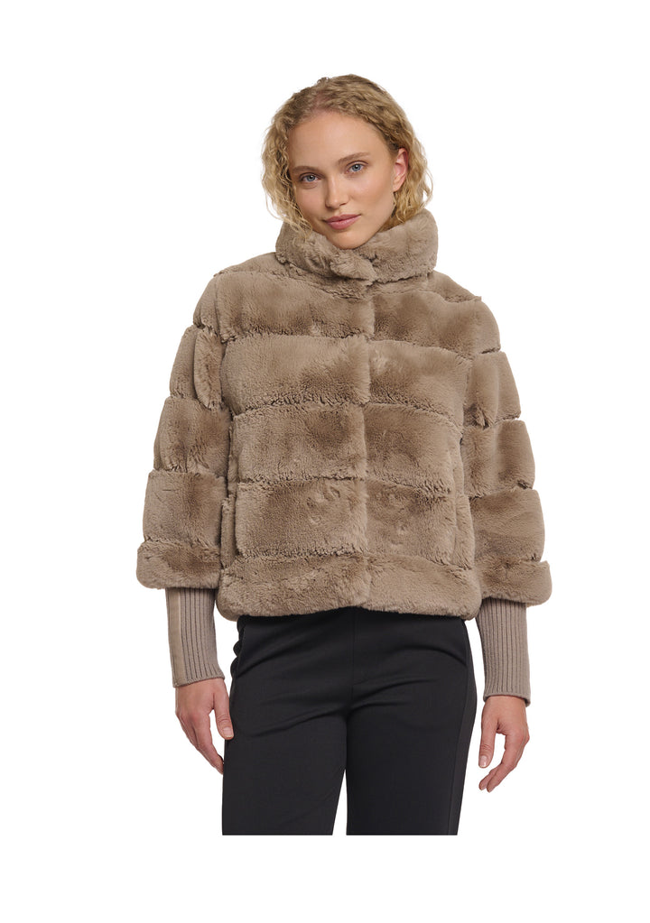 GIACCA DONNA Tortora Rino&pelle