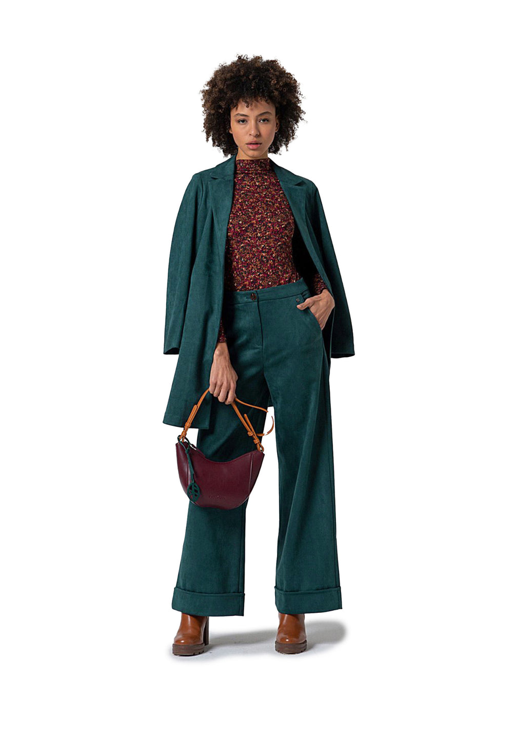 PANTALONE DONNA Verde Surkana