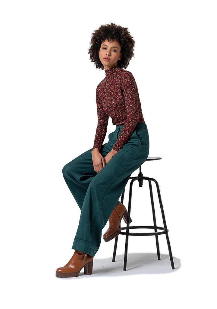 PANTALONE DONNA Verde Surkana