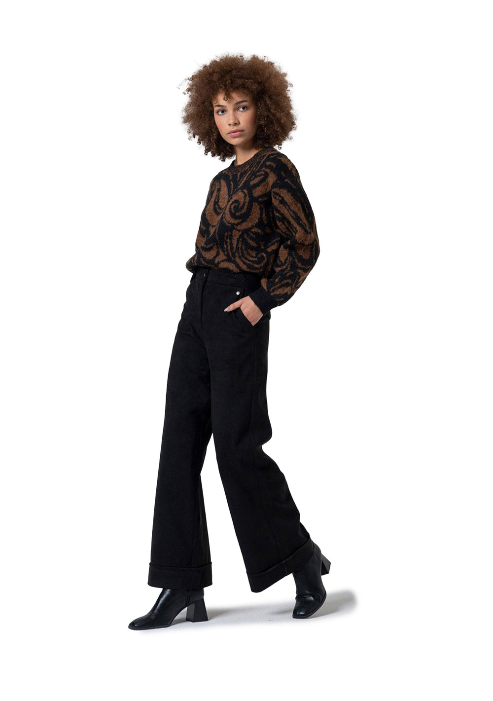 PANTALONE DONNA Nero Surkana