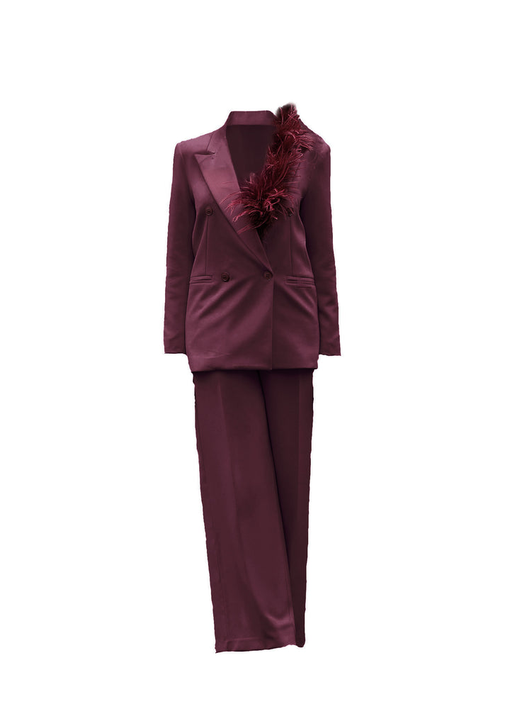 JOSAN - Elegante Completo Donna Bordeaux