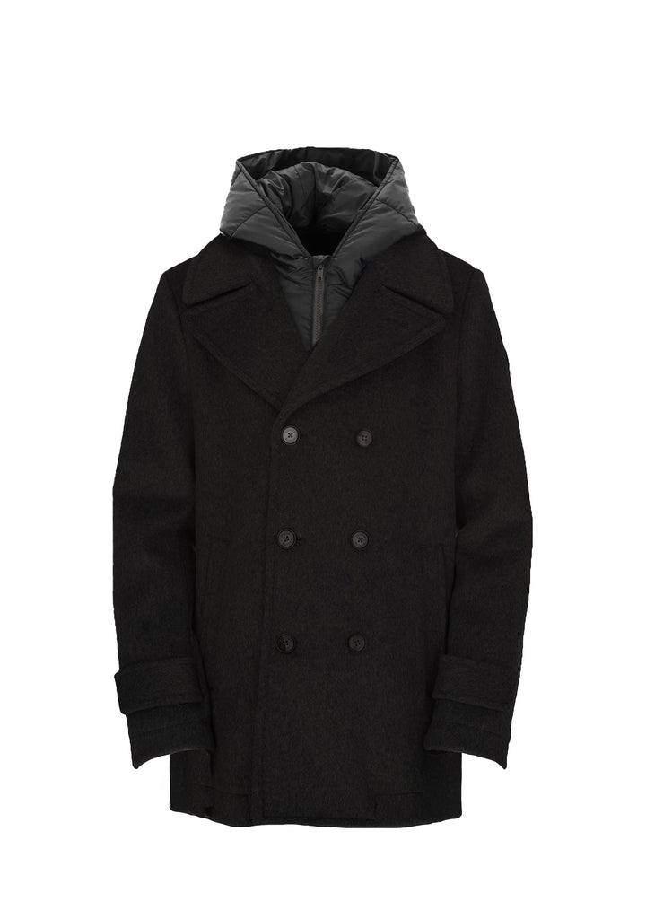 DISTRETTO12 - Cappotto Uomo Nero Manchester