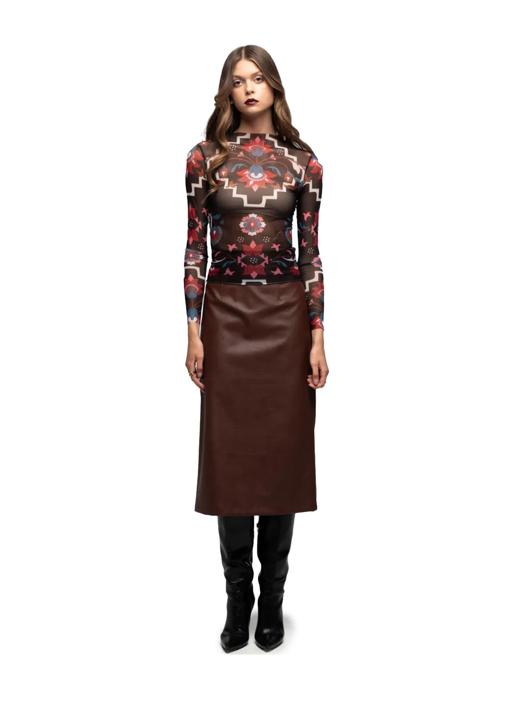 TOP DONNA Multicolor Peace&chaos