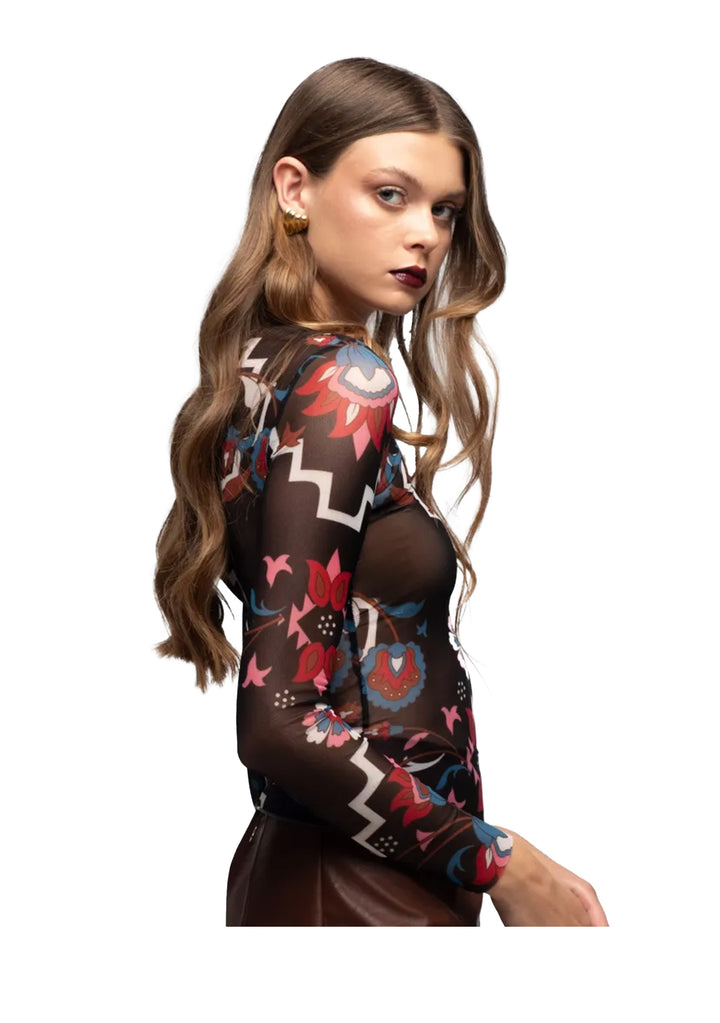 TOP DONNA Multicolor Peace&chaos