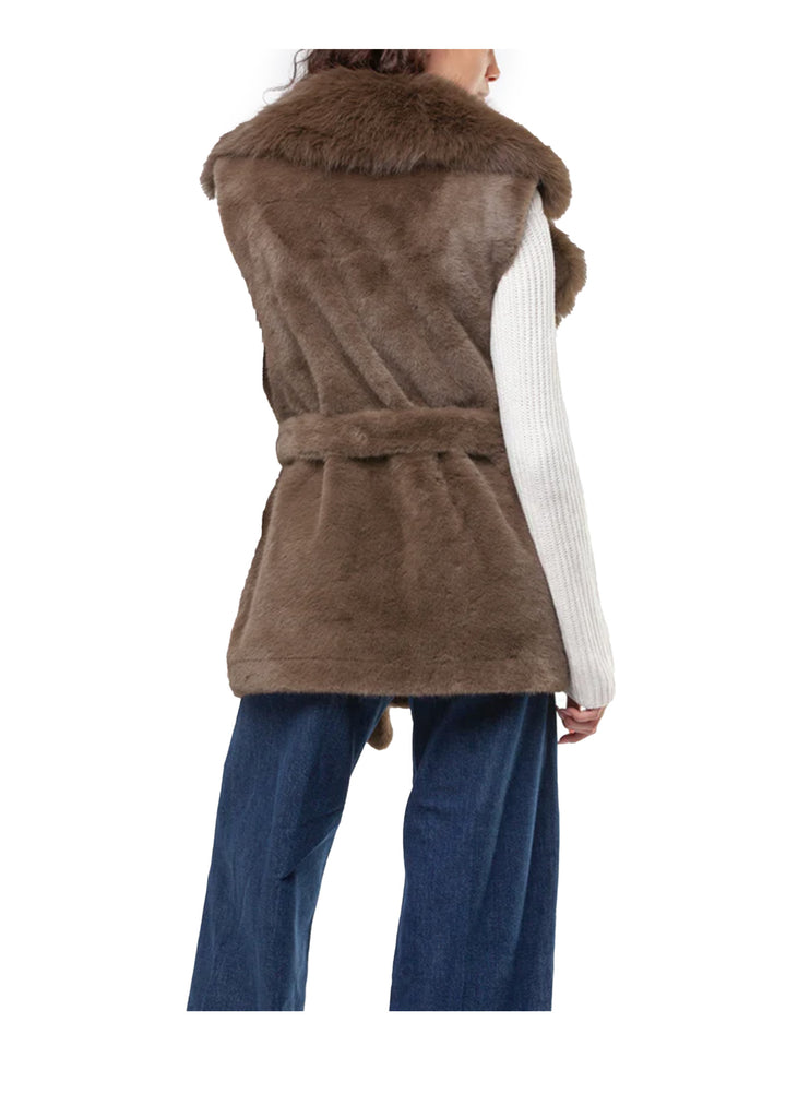 GILET DONNA Marrone V°73