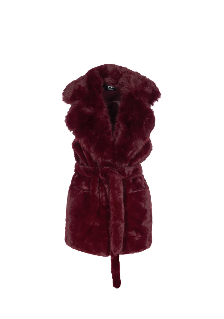 GILET DONNA Bordeaux V°73