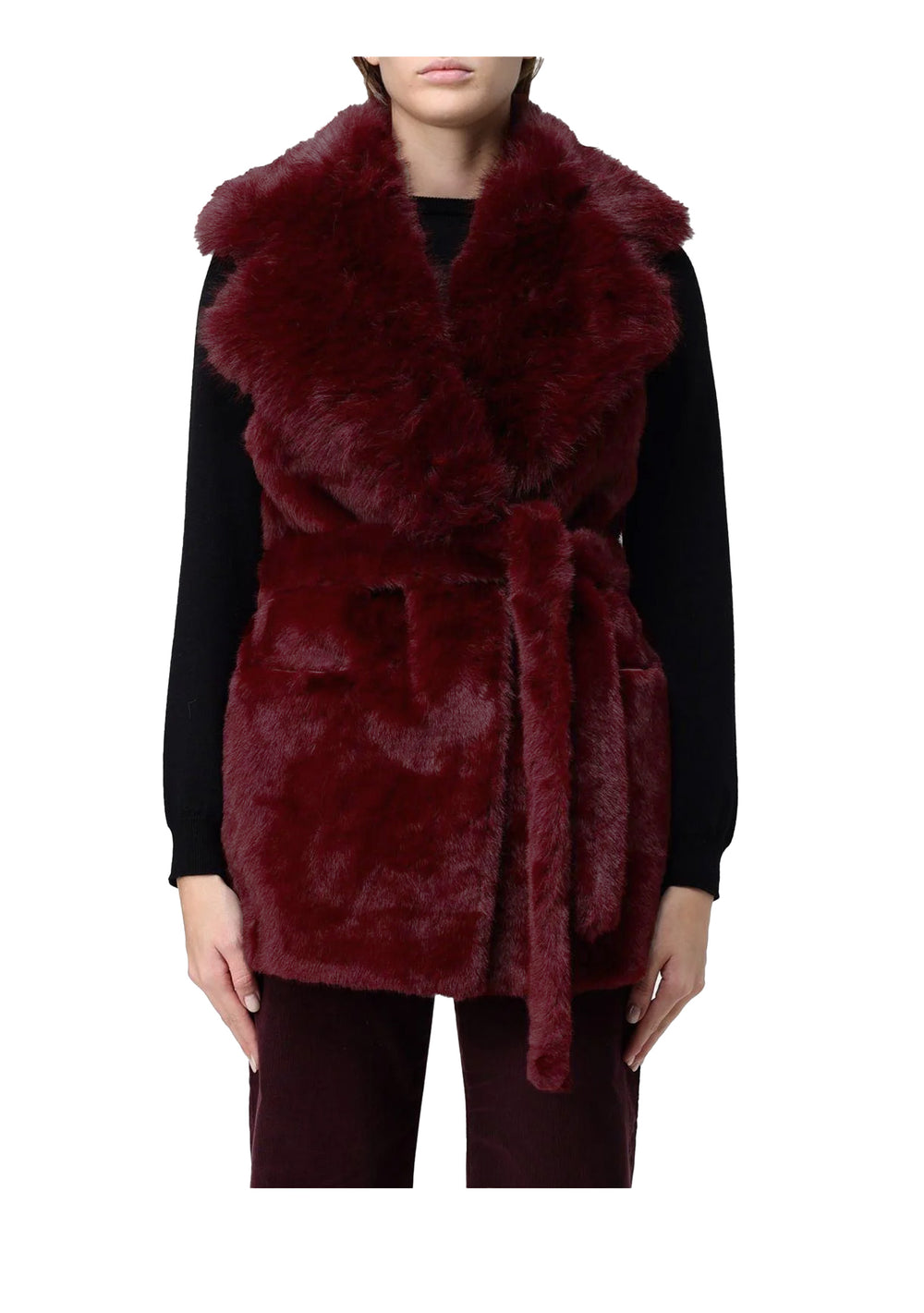GILET DONNA Bordeaux V°73