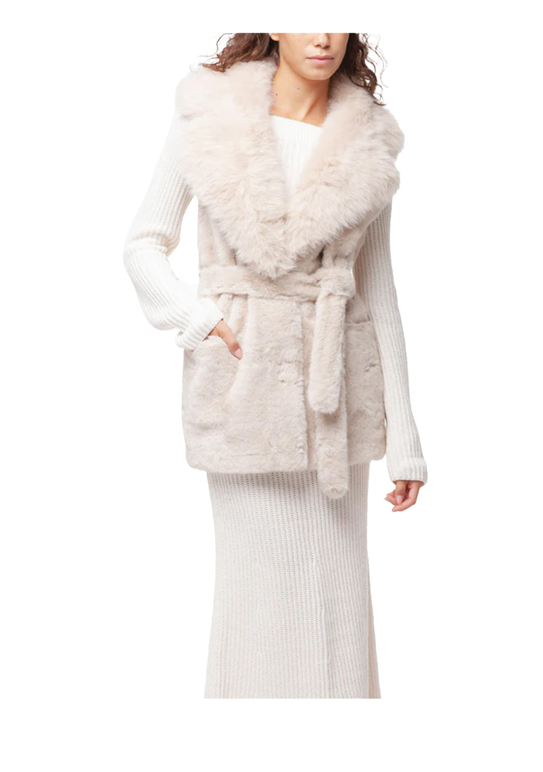 GILET DONNA Beige V°73