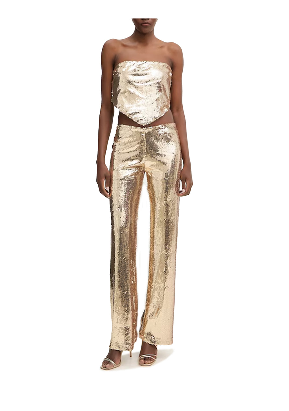 PANTALONE DONNA Oro Haveone