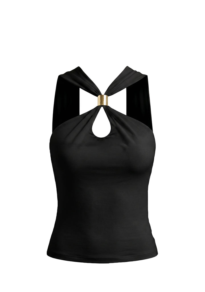 TOP DONNA Nero Kaos