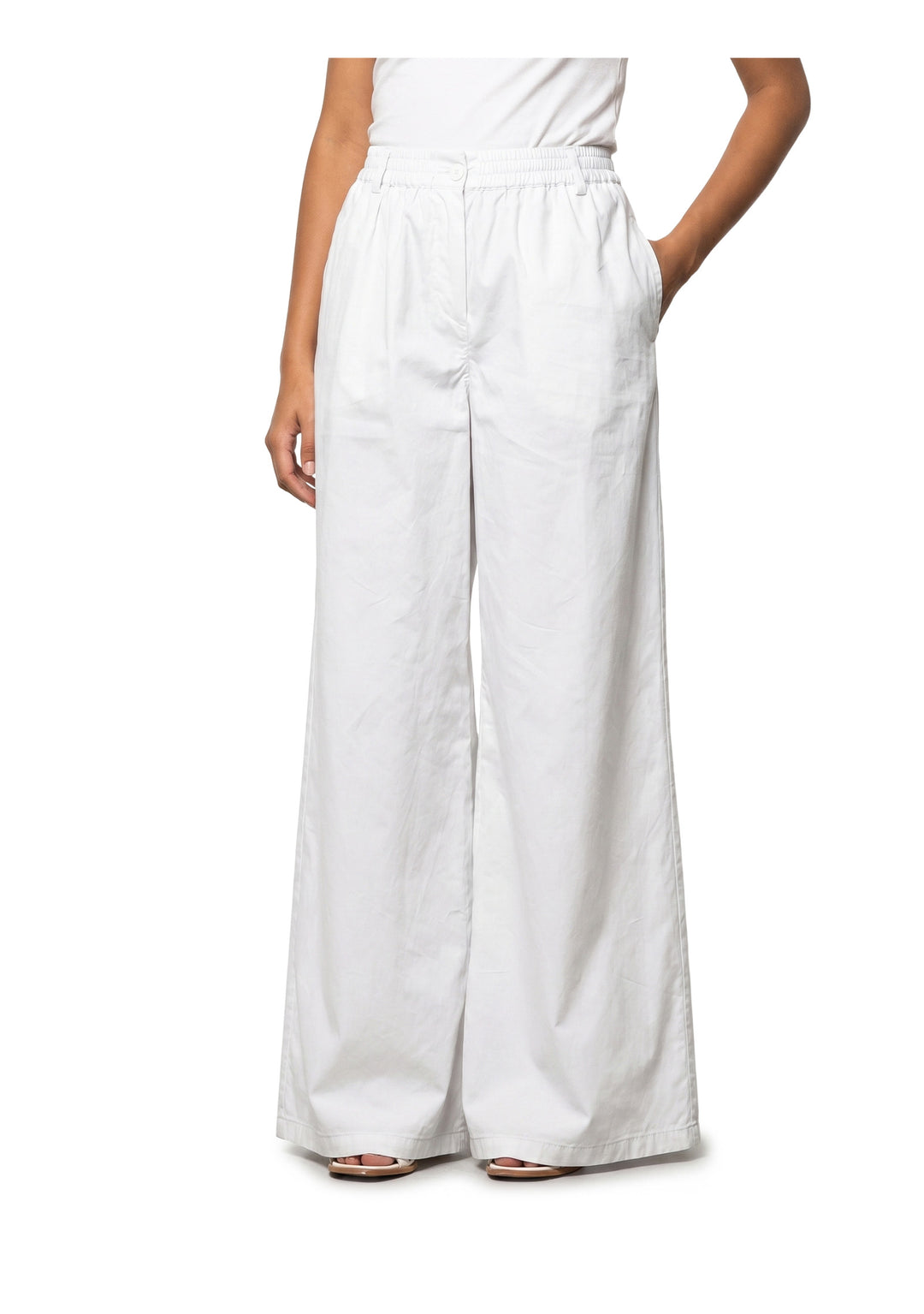 PANTALONE DONNA Bianco Kaos