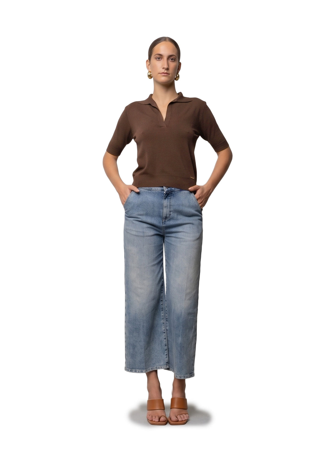 MAGLIA DONNA Marrone Kaos