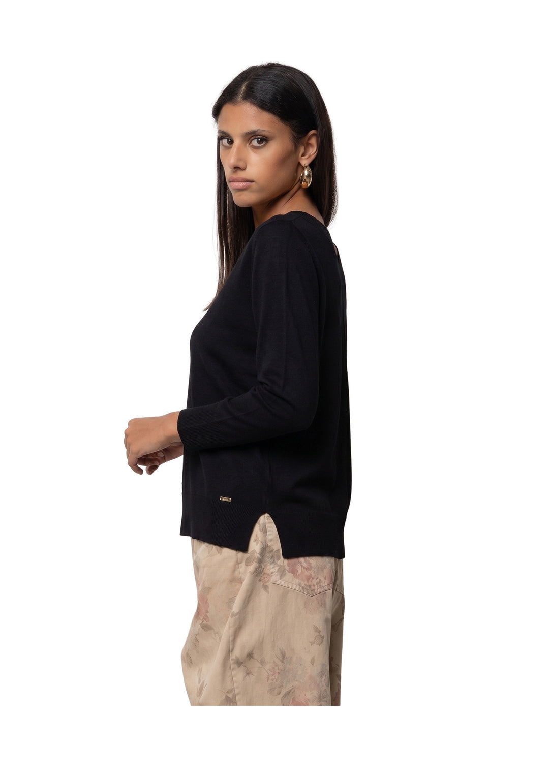MAGLIA DONNA Nero Kaos