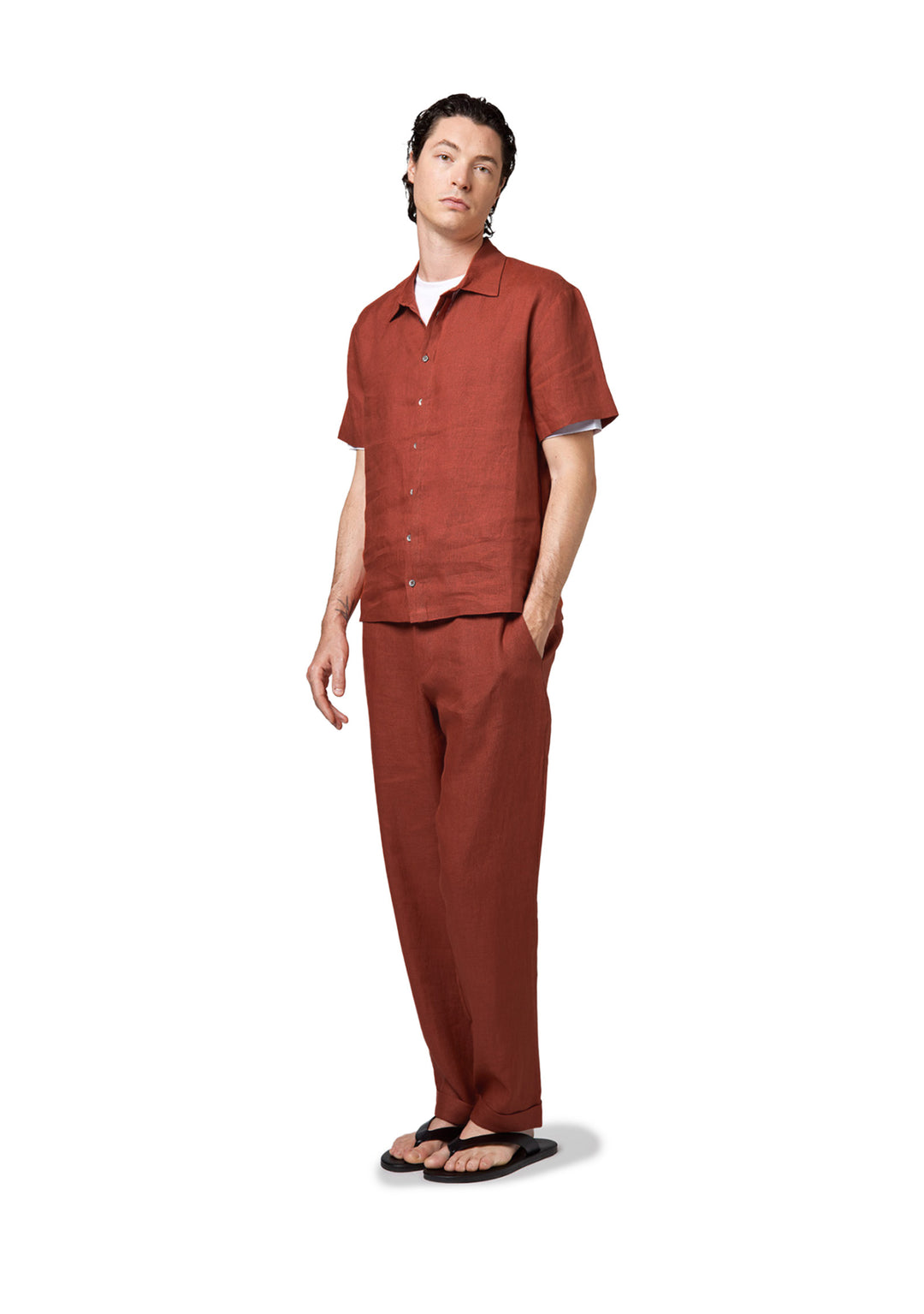 CAMICIA UOMO Arancione Alpha Studio