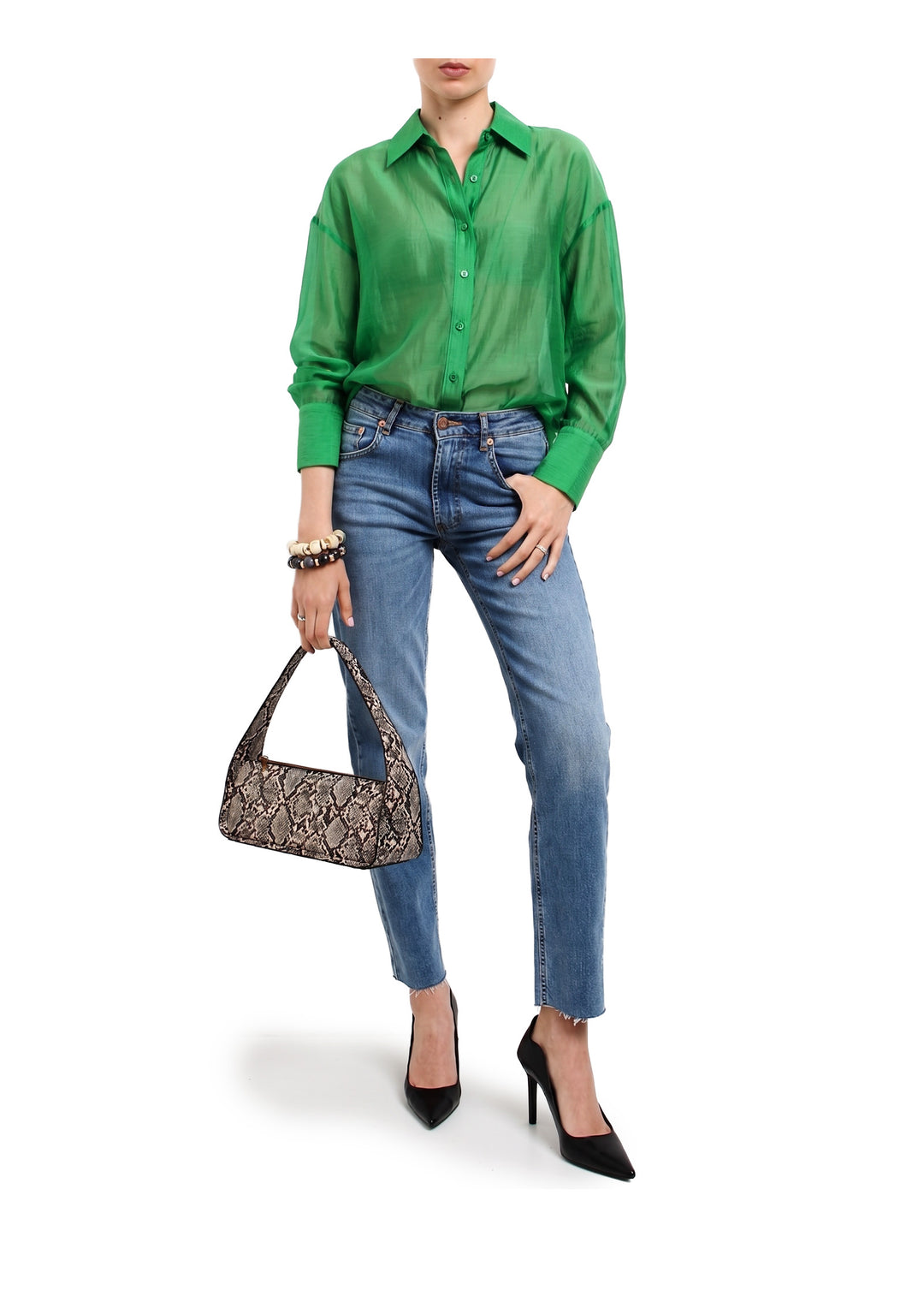 CAMICIA DONNA Verde Anonyme