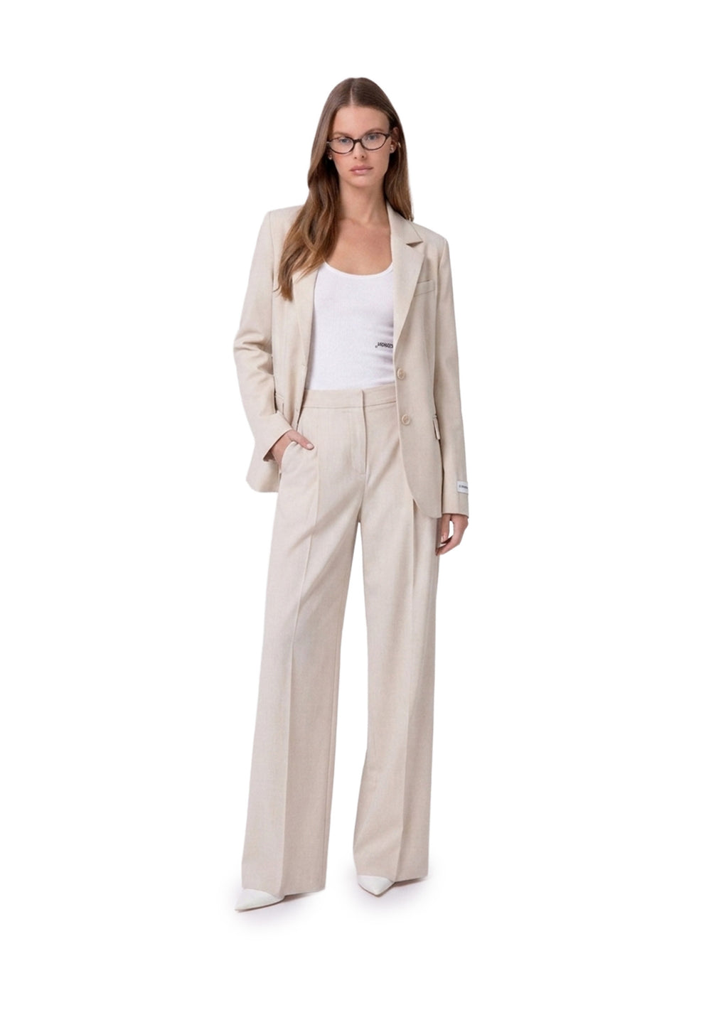 PANTALONE DONNA Beige Hinnominate