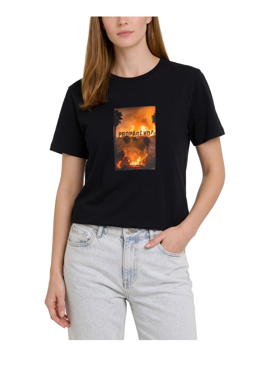 T-SHIRT DONNA Nero Propaganda