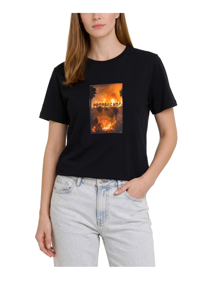 T-SHIRT DONNA Nero Propaganda