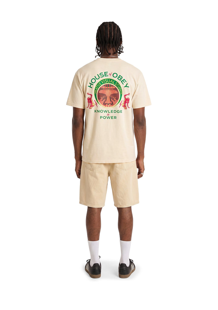 T-SHIRT UOMO Beige Obey