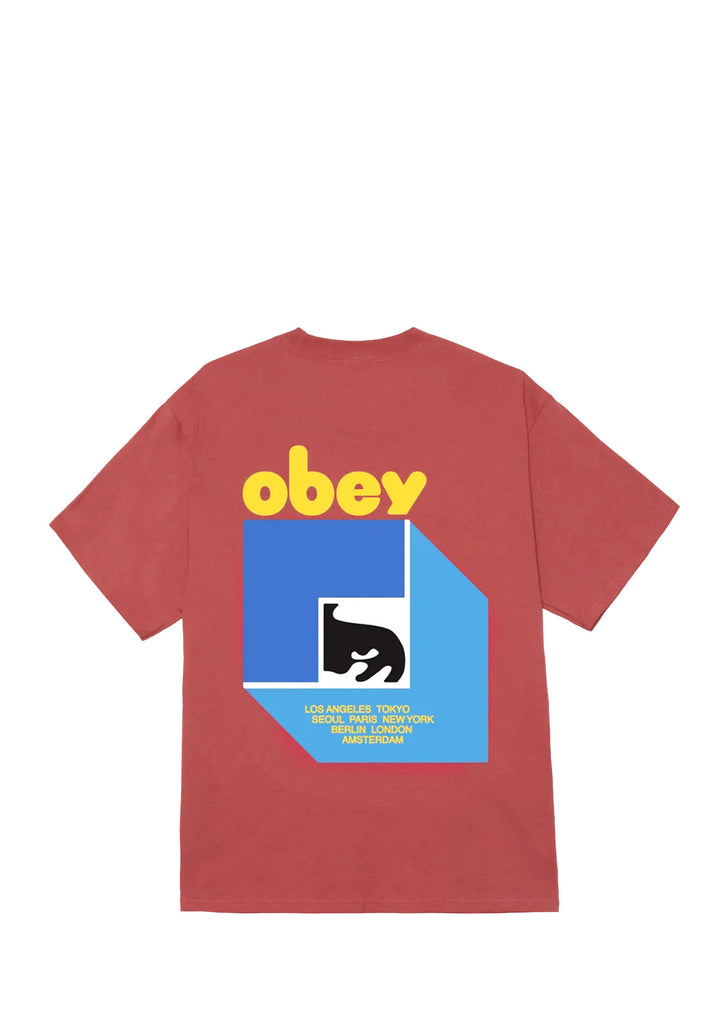 T-SHIRT UOMO Red Obey