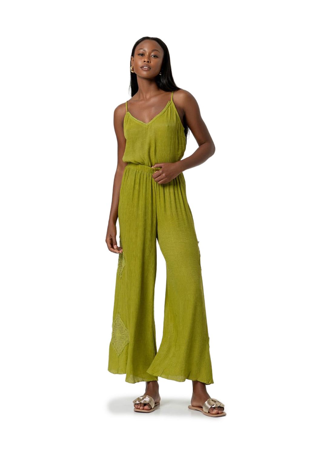 PANTALONE DONNA Verde Surkana