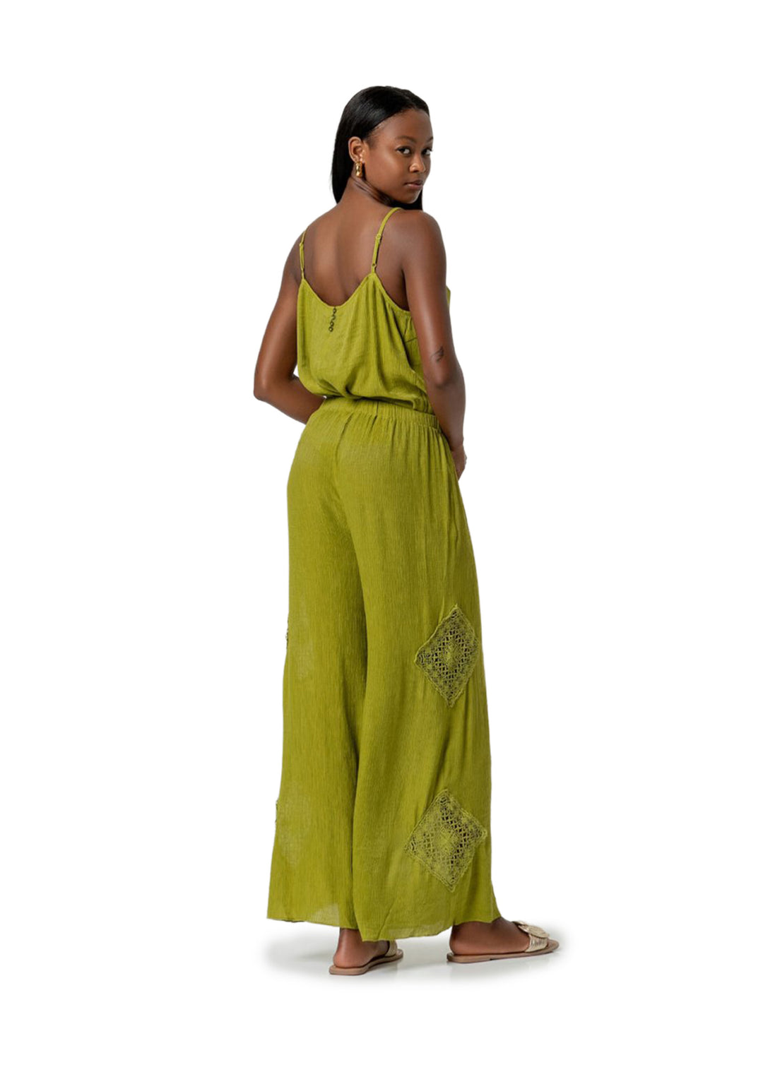 PANTALONE DONNA Verde Surkana